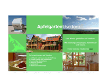 Tablet Screenshot of apfelgarten-usedom.de